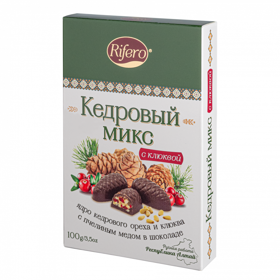  Риф и ко Конфеты "Кедровый микс КЛЮКВА" 100г     в Ельце