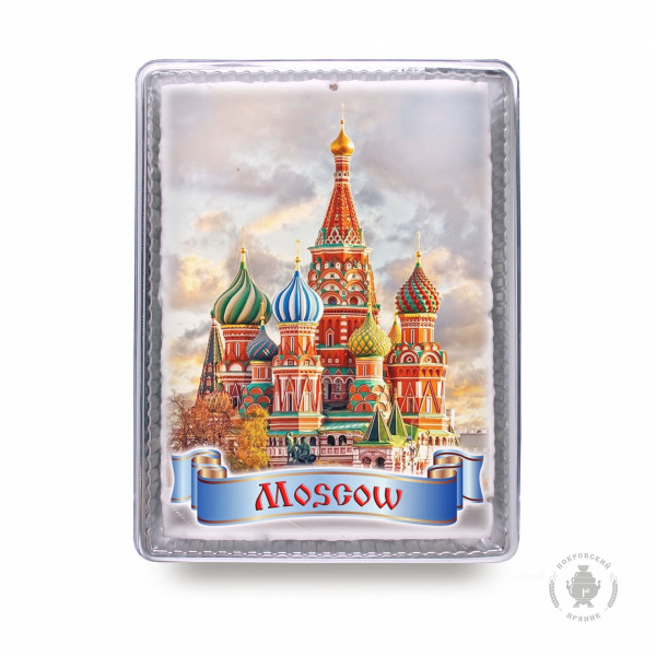 №3 Пряник 600г MOSCOW с фотопечатью (в подарочной пластиковой упаковке)  в Ельце