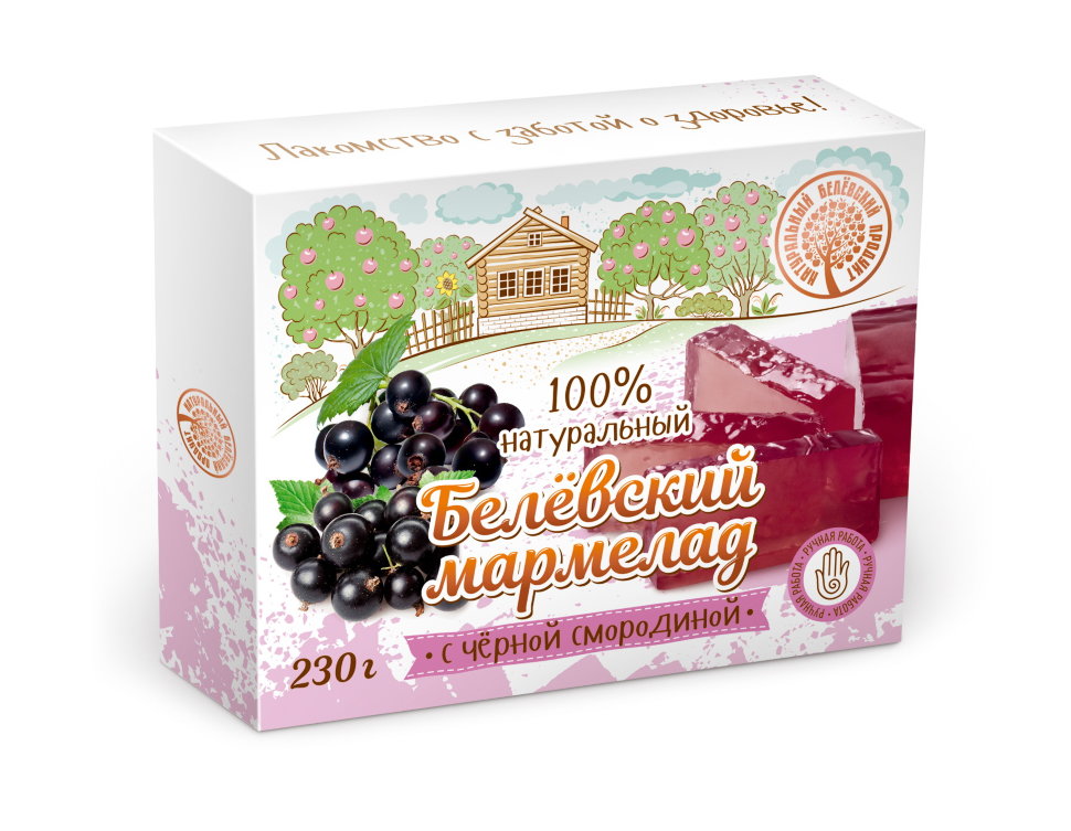  Мармелад белевский "Черная смородина" 230г в Ельце