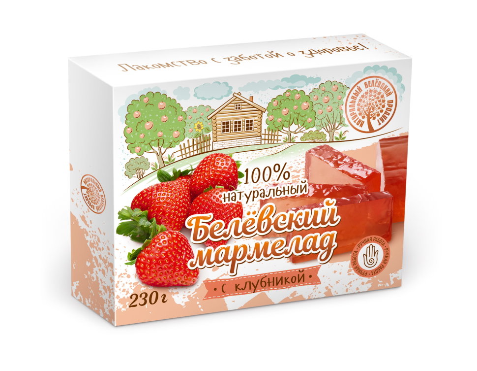 Мармелад белевский "Клубника" 230г в Ельце