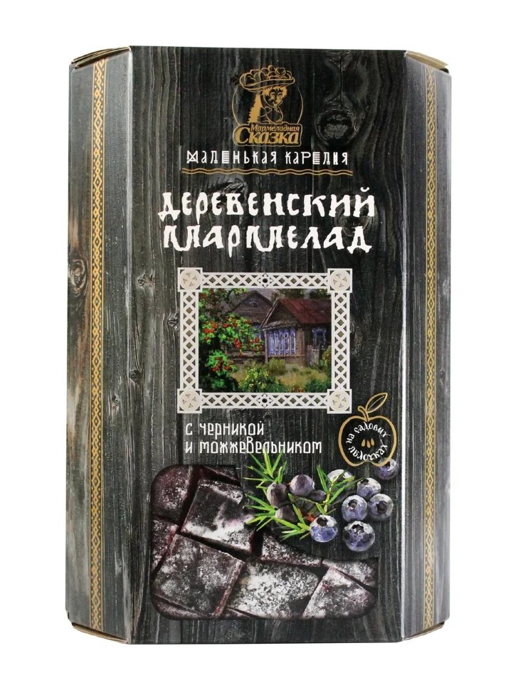  Мармелад деревенский "С черникой и можжевельником" 300г в Ельце
